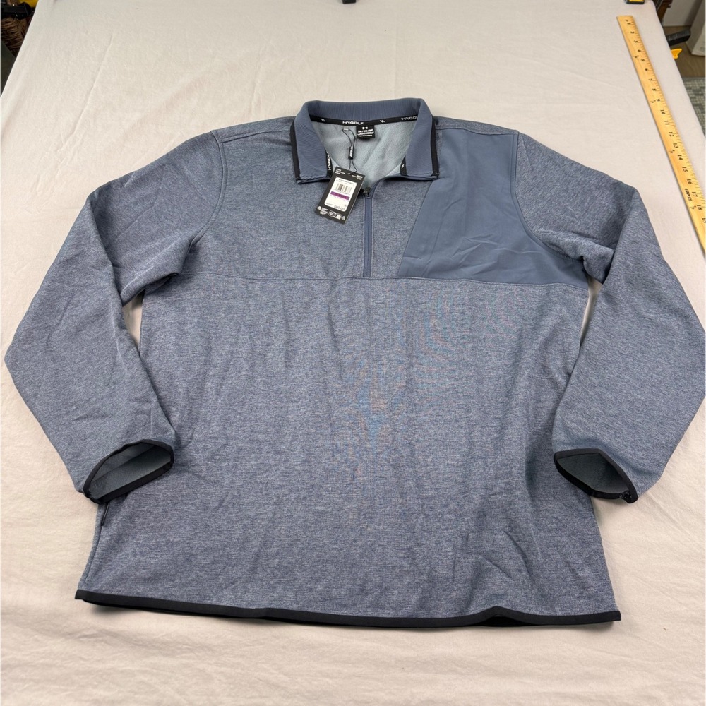 Under Armour Mens Drive SweaterFleece HZ Pullover Blue 1381335 2XL New